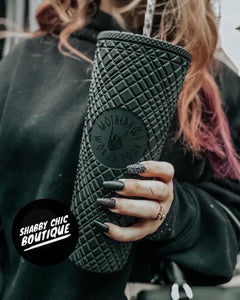 Black Studded World Tour Tumbler