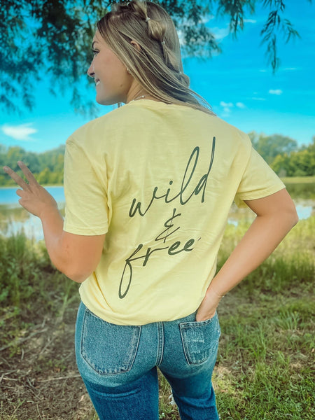 Wild & Free On Yellow