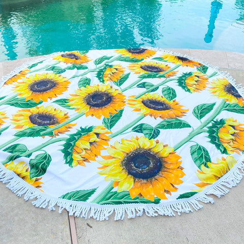 Sunflower Beach Towel