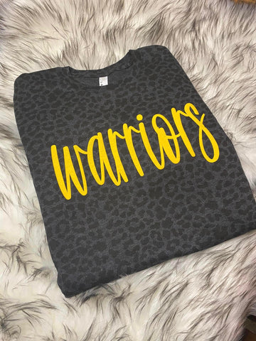 Warriors Leopard with Yellow Puff Ink