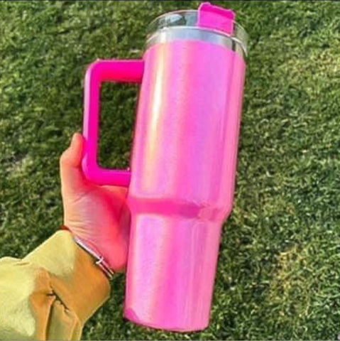 Shimmer Hot Pink 40oz Tumbler