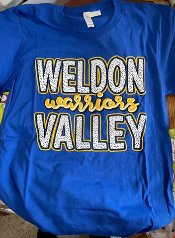 Dotted Weldon Valley Warriors