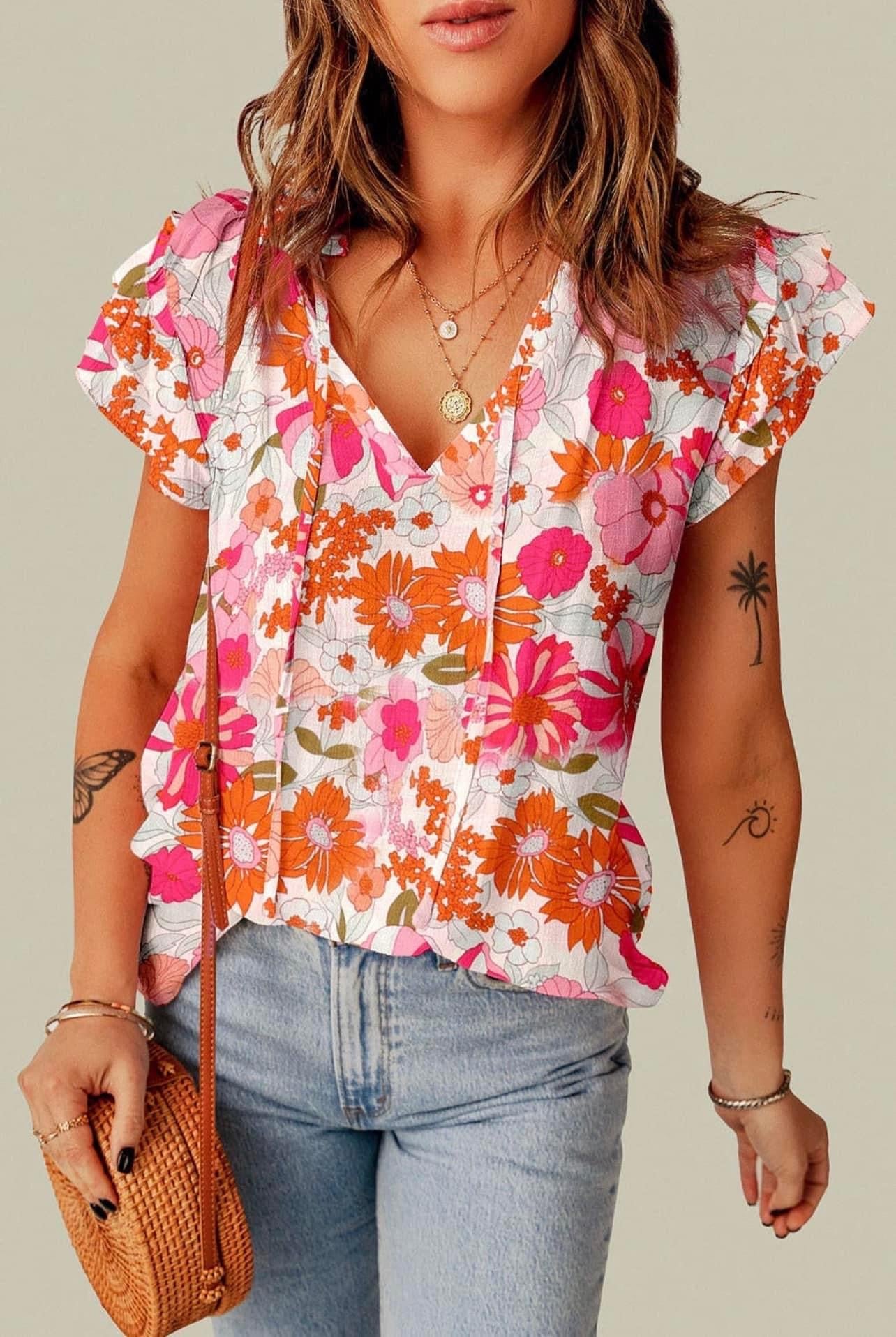 Summer Floral Top