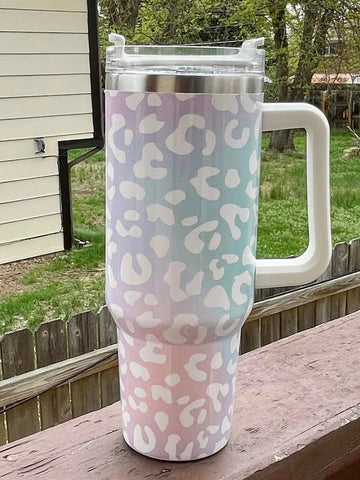 Iridescent Leopard 40oz Tumbler