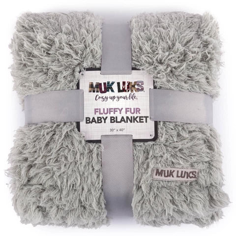 Muk Luk Fluffy Fur Baby Blanket