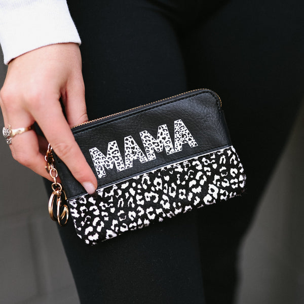 Wild MAMA Leopard Card Holder