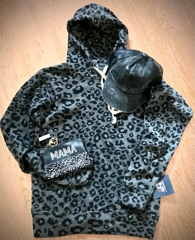 Leopard Triblend Hoodies