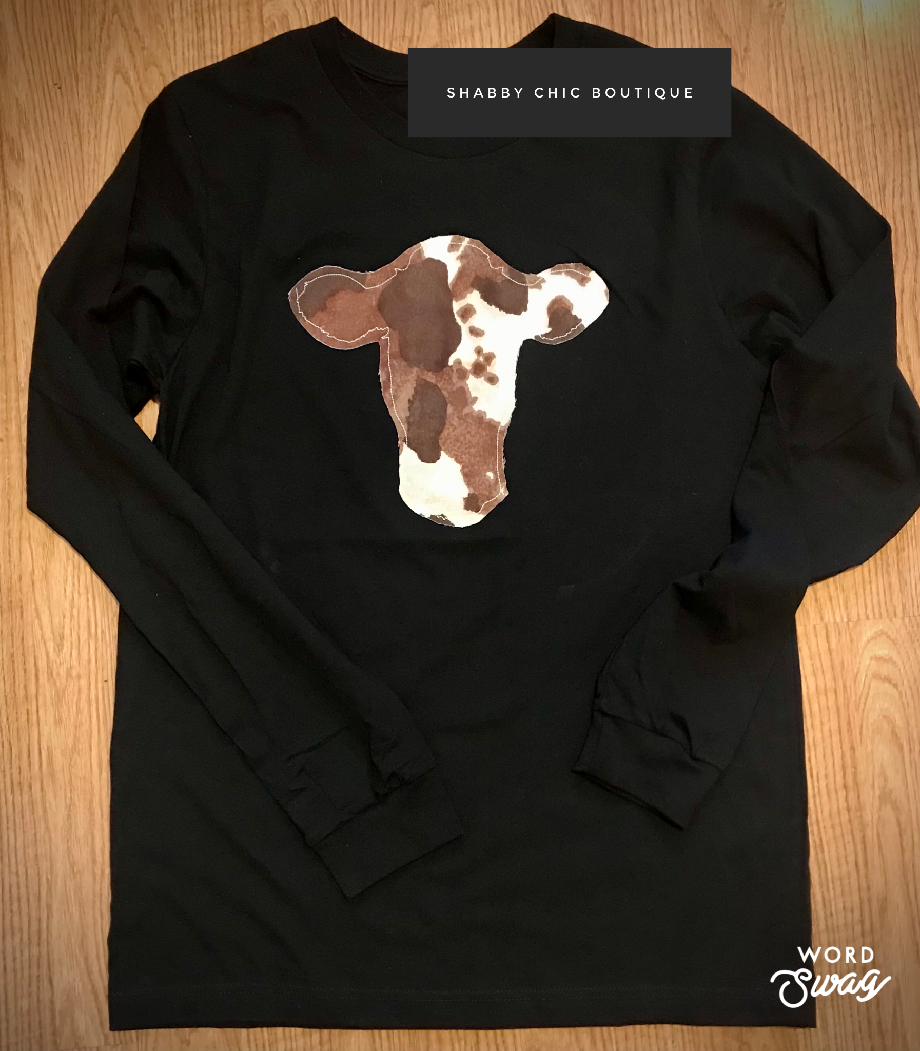 Cow Head ~ long sleeve tee