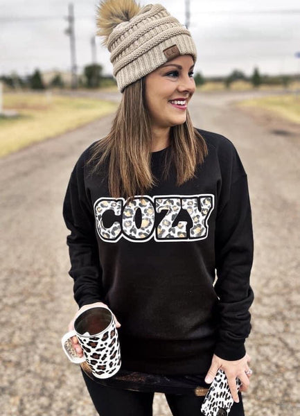 Leopard print 2024 cozy sweatshirt