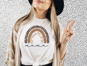 BOHO Mama Rainbow Tee